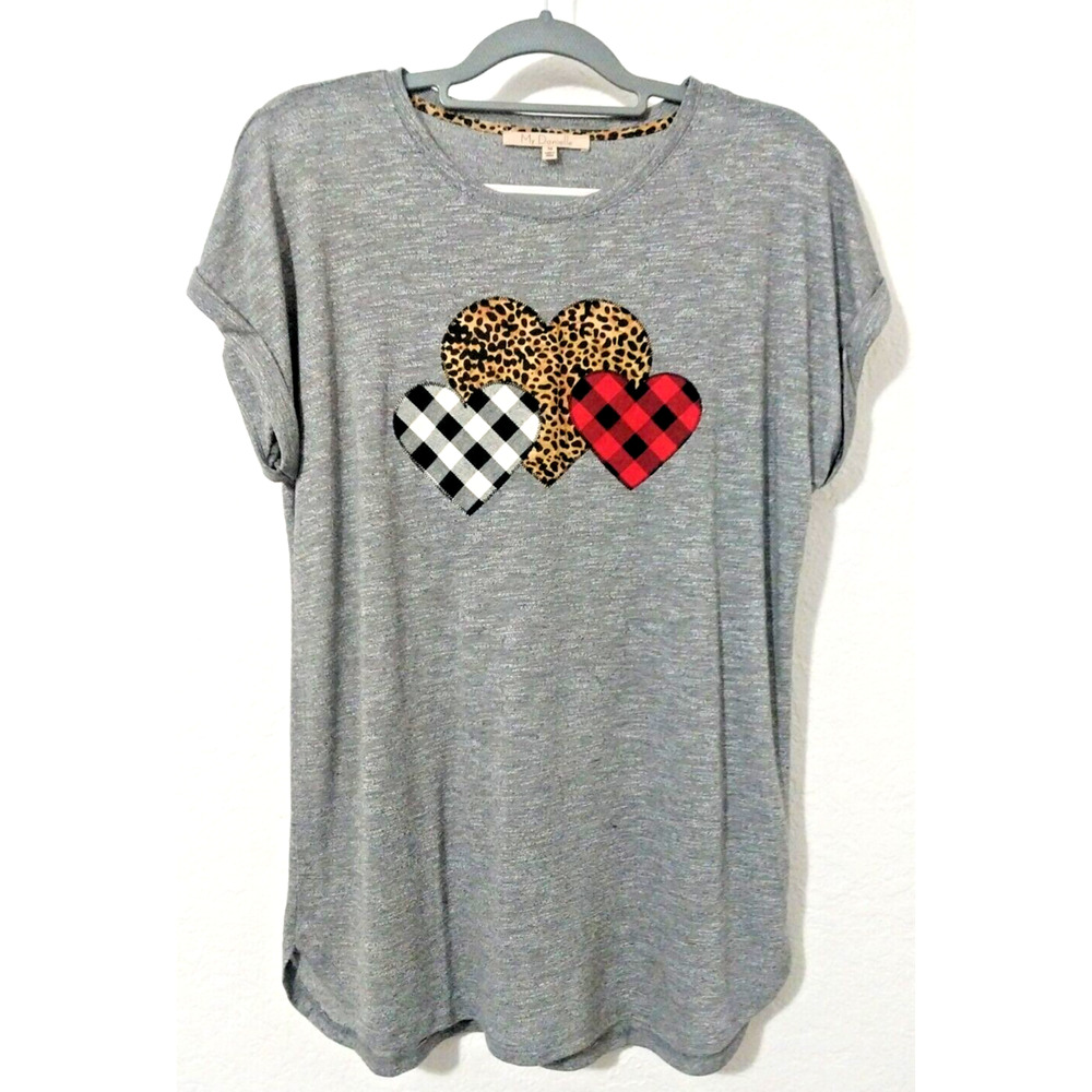My Danielle Women's Blouse Shirt Size M Gray Oversized Lightweight NWOT